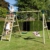 REBO Outdoor Doppelschaukel aus Holz, Kinderschaukel für den Garten inkl. Kletterwand und Kletternetz, Kinderspielplatz 183 x 331 x 213 cm - 8