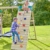 Rebo Outdoor Spielturm mit Doppelschaukel und Rutsche aus Holz, Kinder Schaukel für den Garten inkl. Hangelstange, Kletterwand und Holzleiter, Kinderspielplatz 453 x 355 x 270 cm - 8