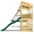 REBO Outdoor Spielturm mit Swing-Schaukel, Rutsche aus Holz, Kinder Klettergerüst für den Garten inkl. Ausblicksturm, Kinderspielplatz 223 x 265 x 202 cm - 5