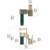 Rebo PlayClimb Outdoor Spielturm mit Rutsche und Kletterwand aus Holz, Kinder Klettergerüst für den Garten inkl. Wellenrutsche, Kinderspielplatz 195 x 251 x 257 cm, Ritterburg mit Turm - 5