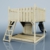 Rebo Spielturm aus Holz mit Kletterwand | Outdoor Klettergerüst mit Plattform, Wellenrutsche und Sandkasten - 4