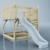 Rebo Spielturm aus Holz mit Kletterwand | Outdoor Klettergerüst mit Plattform, Wellenrutsche und Sandkasten - 6