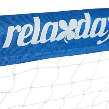 Relaxdays Fußballtor Garten, 2er Set, Kinder & Erwachsene, HBT 110 x 150 x 75 cm, Metall, stabile Tore für Fußball, blau, 50% Eisen - 7