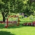Relaxdays Fußballtor Garten, 2er Set, Kinder & Erwachsene, HBT: 110 x 150 x 75 cm, Metall, stabile Tore für Fußball, rot - 2