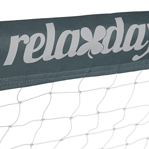 Relaxdays Fußballtor Garten, 2er Set, Kinder & Erwachsene, HBT: 110 x 150 x 75 cm, Metall, stabile Tore Fußball, grau - 7
