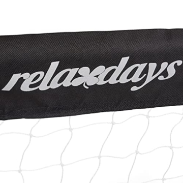 Relaxdays Fußballtor Garten, 2er Set, Kinder & Erwachsene, HBT: 110 x 150 x 75 cm, Metall, stabile Tore Fußball, schwarz, 50% Eisen - 7