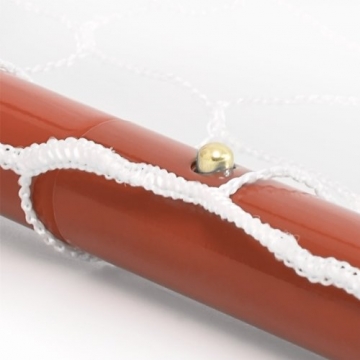 Relaxdays Kinder Fußballtor für 2er Set Rot mit Stecksystem, Rot, 10018634 - 