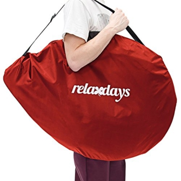 Relaxdays Pop-Up Tor 2er Set, Fußballtore, Tragetasche, 6 Heringe, selbstentfaltend, HxBxT: 87 x 120 x 90 cm, rot - 4