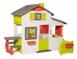 Smoby 810203 - Neo Friends Haus - Spielhaus für Kinder für drinnen und draußen, erweiterbar durch Zubehör, Gartenhaus für Jungen und Mädchen ab 3 Jahren - 1