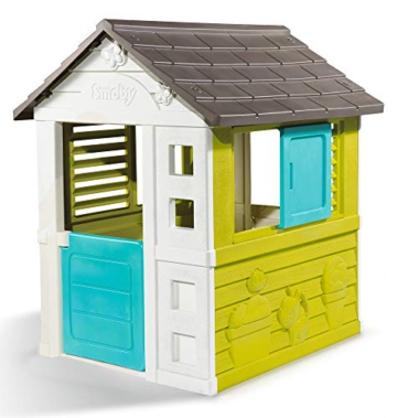 Smoby 810710 – Pretty Haus - Spielhaus für Kinder für drinnen und draußen, erweiterbar durch Zubehör, Gartenhaus für Jungen und Mädchen ab 2 Jahren - 1