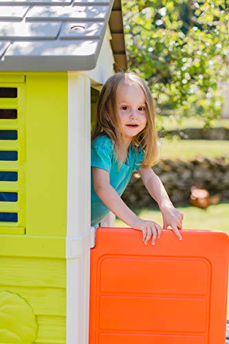 Smoby 810800 – Stelzenhaus - Spielhaus mit Rutsche, XL Spiel-Villa auf Stelzen, mit Fenstern, Tür, Veranda, Leiter, für Jungen und Mädchen ab 2 Jahren - 11