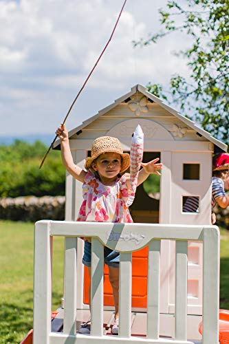 Smoby 810800 – Stelzenhaus - Spielhaus mit Rutsche, XL Spiel-Villa auf Stelzen, mit Fenstern, Tür, Veranda, Leiter, für Jungen und Mädchen ab 2 Jahren - 13