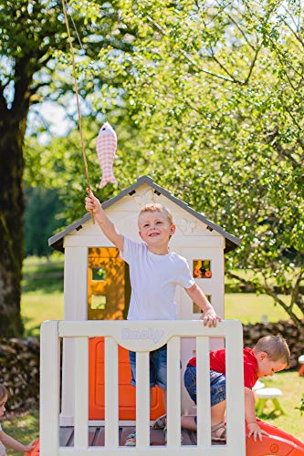 Smoby 810800 – Stelzenhaus - Spielhaus mit Rutsche, XL Spiel-Villa auf Stelzen, mit Fenstern, Tür, Veranda, Leiter, für Jungen und Mädchen ab 2 Jahren - 15