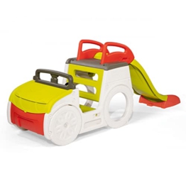 Smoby – Abenteuer-Spielauto – großes Spielcenter mit Sandkasten und Rutsche mit Wasseranschluss, Spielzeug für den Garten, für Kinder ab 18 Monaten - 1