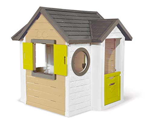 Smoby - Mein Neues Haus - Spielhaus für Kinder für drinnen und draußen, erweiterbar durch Zubehör, Gartenhaus für Jungen und Mädchen ab 2 Jahren - 1