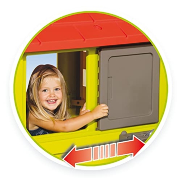 Smoby – Natur Haus - Spielhaus für Kinder für drinnen und draußen, mit Küche und Küchenspielzeug, Gartenhaus für Jungen und Mädchen ab 2 Jahren - 4