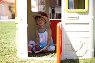 Smoby – Neo Jura Lodge - Spielhaus für Kinder für drinnen und draußen, mit Fenstern, Türen, Vogelhaus, erweiterbar durch Zubehör, für Jungen und Mädchen ab 2 Jahren - 7