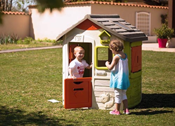 Smoby – Neo Jura Lodge - Spielhaus für Kinder für drinnen und draußen, mit Fenstern, Türen, Vogelhaus, erweiterbar durch Zubehör, für Jungen und Mädchen ab 2 Jahren - 9