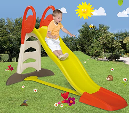 Smoby – XL Doppel-Wellen-Rutsche – Große Rutsche mit Wasseranschluss, 2,30 Meter lang, mit Rutschauslauf, Verstrebung, für Kinder ab 3 Jahren - 2