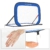 SONGMICS Fußballtor für Kinder, faltbar, Garten, Park, Strand, Gestell aus Stahldrähten, Haltestangen aus Glasfaserstäben, Oxford-Gewebe und Polyester, blau-schwarz SZQ121Q01 - 6