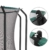 SONGMICS Trampolin 366 cm, rundes Gartentrampolin mit Sicherheitsnetz und Leiter, gepolstertes Gestell, für Kinder und Erwachsene, schwarz-dunkelgrün STR123C01 - 5