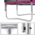 SONGMICS Trampolin Ø 244 cm, rundes Gartentrampolin mit Sicherheitsnetz, mit Leiter und gepolsterten Stangen, Sicherheitsabdeckung, TÜV Rheinland getestet, sicher, Outdoor, schwarz-pink STR081P01 - 4