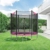 SONGMICS Trampolin Ø 244 cm, rundes Gartentrampolin mit Sicherheitsnetz, mit Leiter und gepolsterten Stangen, Sicherheitsabdeckung, TÜV Rheinland getestet, sicher, Outdoor, schwarz-pink STR081P01 - 6