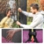 SONGMICS Trampolin Ø 244 cm, rundes Gartentrampolin mit Sicherheitsnetz, mit Leiter und gepolsterten Stangen, Sicherheitsabdeckung, TÜV Rheinland getestet, sicher, Outdoor, schwarz-pink STR081P01 - 8