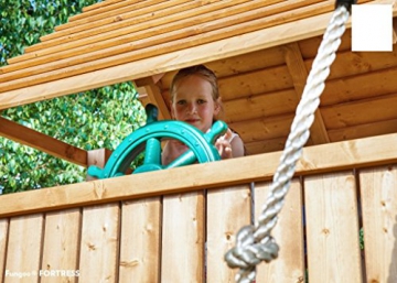 Spielandschaft MAXI FUN GYM Podesthöhe 145/125 cm mit 2,90 m Rutsche Schaukel Brücke - 2