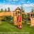 Spielandschaft MAXI FUN GYM Podesthöhe 145/125 cm mit 2,90 m Rutsche Schaukel Brücke - 1