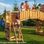 Spielandschaft MAXI FUN GYM Podesthöhe 145/125 cm mit 2,90 m Rutsche Schaukel Brücke - 7