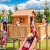 Spielhaus MYSPACE XL aus Holz Kinderspielhaus Gartenhaus Kletterturm Rutsche - 4