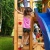 Spielturm FORTRESS Kletterturm mit 2,9 m Rutsche Sandkasten Kletterwand und vielen Klettermöglichkeiten - 8