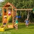 Spielturm FORTRESS MOVE Kletterturm Rutsche Sandkasten Kletterwand Schaukel - 1