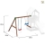Spielturm FORTRESS MOVE Kletterturm Rutsche Sandkasten Kletterwand Schaukel - 3
