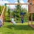 Spielturm FORTRESS MOVE Kletterturm Rutsche Sandkasten Kletterwand Schaukel - 6