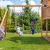 Spielturm PARADISE MOVE Kletterturm Rutsche Sandkasten Kletterwand Schaukel - 5