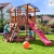 Spielturm SHIP Kletterturm 2,9 m Rutsche Sandkasten Kletterwand und Zubehör - 1