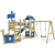 Stormflyer Spielturm Rutsche Schaukel Sandkasten blau - 
