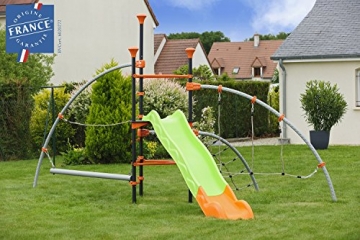 Trigano Klettergerüst EVO Mania aus Metall mit Rutsche - 3