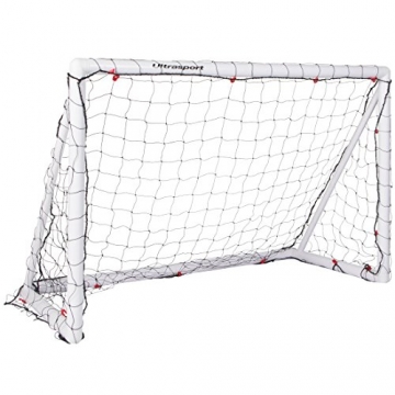Ultrasport Fußballtor, Stecksystem, aus wetterfestem Kunststoff, 180 x 120 x 90 cm -