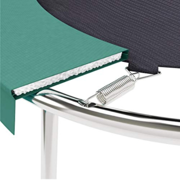 Ultrasport Garten Trampolin XL, 366cm Durchmesser, belastbar bis 150 kg, großes Outdoor Trampolin mit viel Platz und vielen Sicherheitsmerkmalen, Trampolin Komplettset, grün - 6