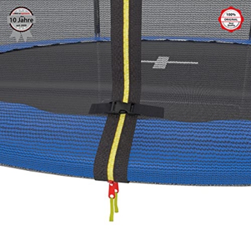 Ultrasport Gartentrampolin Jumper, Trampolin Komplettset inklusive Sprungmatte, Sicherheitsnetz, gepolsterten Netzpfosten und Randabdeckung, Ø 251 cm - 7