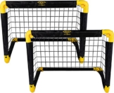 Umbro Fußballtore - 2-er Set - Faltbares Fußballtor - 50 x 44 x 44 cm - Fußballtraining - für Kinder und Erwachsene, Schwarz / Gelb - 1