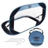 Umbro Pop-Up Fußballtor-110 x 78 x 78 cm-Inkl. Reisetasche-Fußball-Trainingsgeräte für alle Altersgruppen-Für drinnen und draußen-Schwarz/Gelb - 1