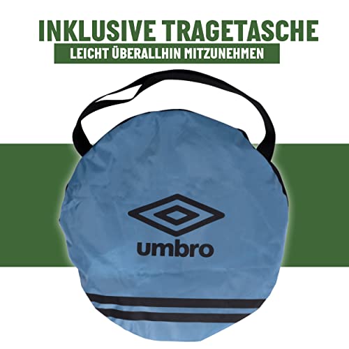 Umbro Pop-Up Fußballtor-110 x 78 x 78 cm-Inkl. Reisetasche-Fußball-Trainingsgeräte für alle Altersgruppen-Für drinnen und draußen-Schwarz/Gelb - 3