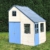 Wendi Toys Kinderspielhaus aus Holz - Villa - 2 Etagen - mit Garage und Schlafgelegenheit - FSC - EU-Produkt - 2