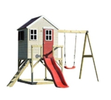 Wendi Toys Kinderspielhaus Elefant Spielturm inkl. Veranda & Rutsche - 1