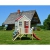 Wendi Toys Kinderspielhaus Kinderhaus Kinder-Gartenhaus Biber Spielturm inkl. Veranda & Rutsche - 4