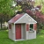 Wendi Toys M12 Summer Villa House WE-732| Rot Kinder Spiel Haus mit voller Tür, Fenster, Jalousien, Veranda, Spielzeug Regal, Fensterläden| Holz Garten Spielhaus - 4